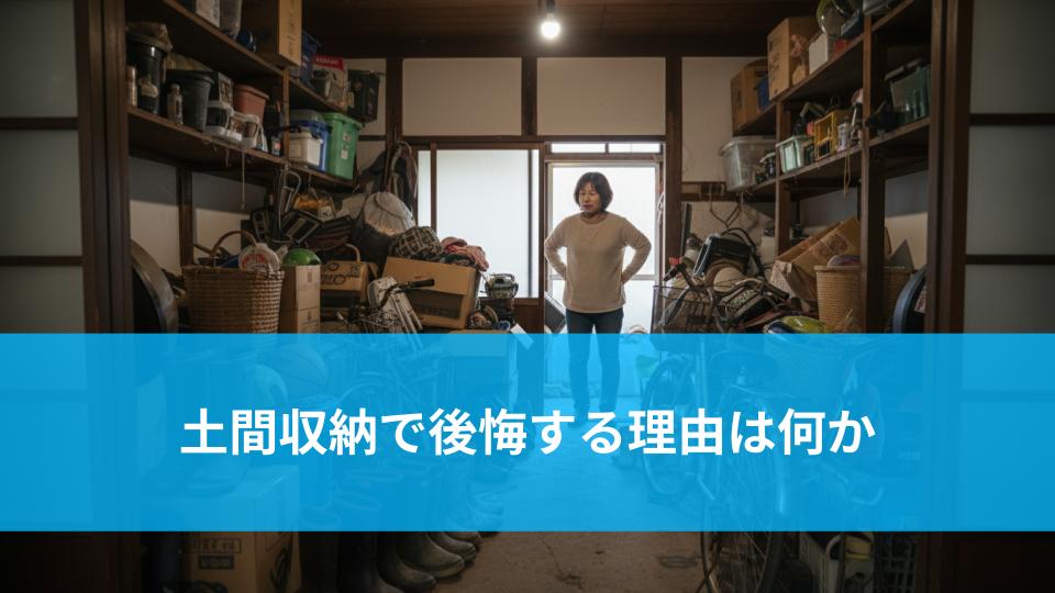土間収納で後悔する理由は何か